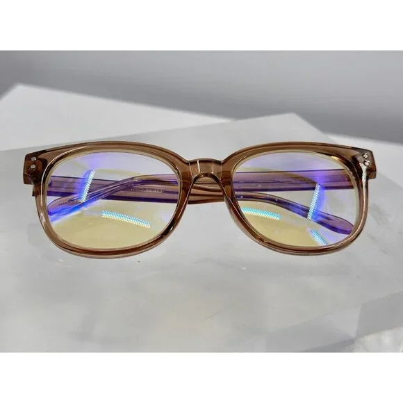 bcbg max azria bar104bl 651 eyeglasses Clear Brown (LE-1)